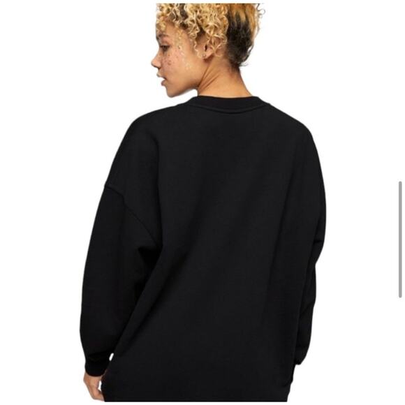 NWT Outdoor Voices Womens Black Cotton Classic Pickup Sweatshirt Comfy Size S - Picture 2 of 11